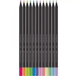 Lápis De Cor 12 Cores Supersoft Neon / Pastel Faber Castell