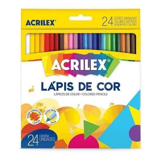 Lápis De Cor 24 Cores 09694 Acrilex