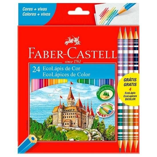 Lápis De Cor 24 Cores Faber Castell