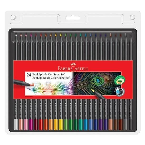 Lápis De Cor 24 Cores Supersoft Faber Castell