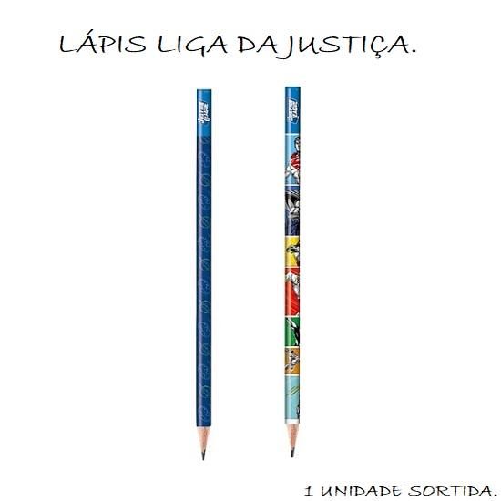 Lápis HB N°2 Liga Da Justiça 902108 Tris - Envio de Lápis Conforme Disponibilidade do Estoque