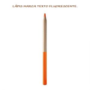 Lápis Marca Texto Fluorescente Laranja 679570 Tris