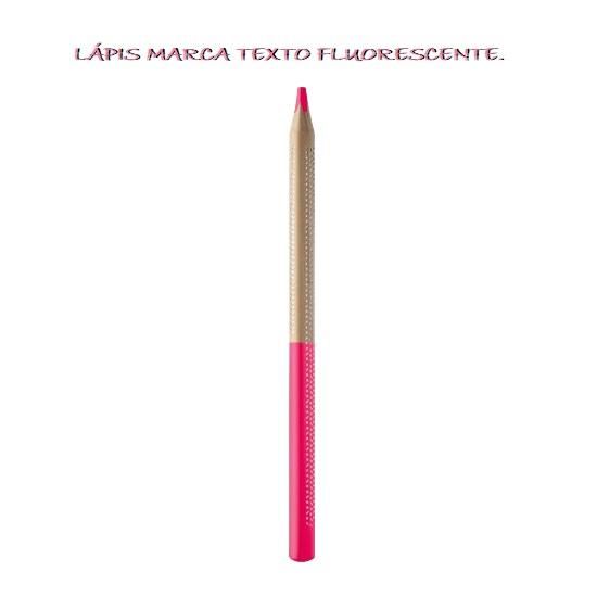 Lápis Marca Texto Fluorescente Rosa 679570 Tris