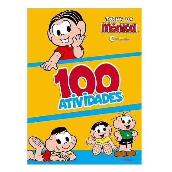 Livro 100 Atividades Turma Da Mônica Culturama