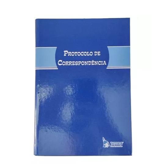 Livro De Protocolo De Correspondência 1/4 Com 100 Folhas Tamoio