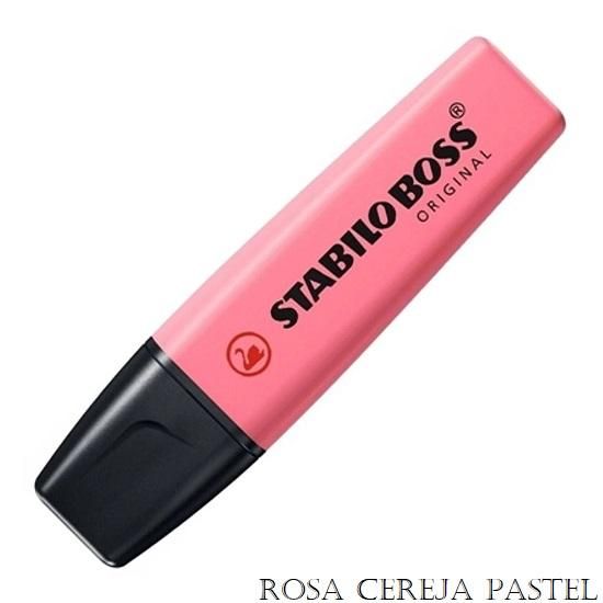 Marca Texto Pastel Rosa Cereja Stabilo Boss