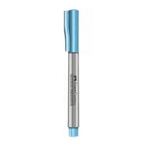 Marcador 1.0 Multiuso Azul Metálico Faber Castell