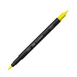 Marcador Dual Brush Aquarelável Amarelo Cis