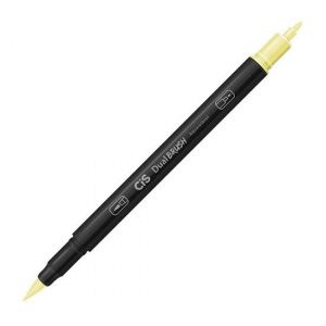 Marcador Dual Brush Aquarelável Amarelo Claro Cis