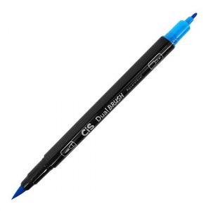 Marcador Dual Brush Aquarelável Azul Claro Cis