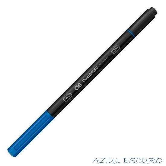 Marcador Dual Brush Aquarelável Azul Escuro Cis