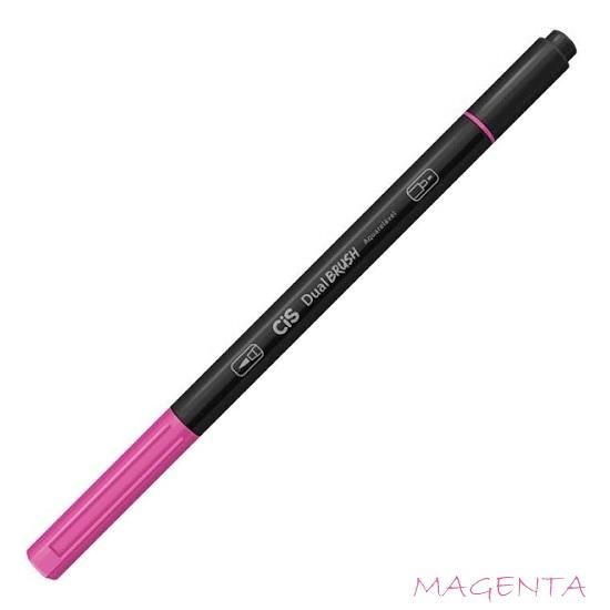 Marcador Dual Brush Aquarelável Magenta Cis