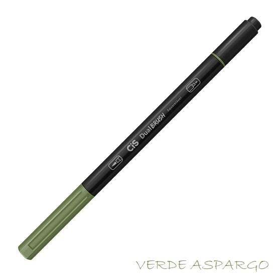 Marcador Dual Brush Aquarelável Verde Aspargo Cis