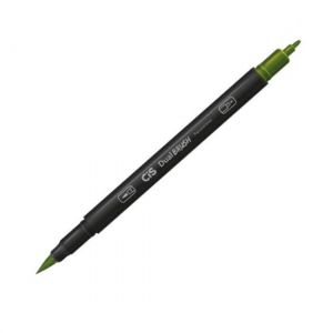 Marcador Dual Brush Aquarelável Verde Oliva Cis