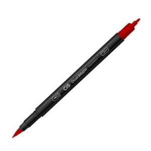 Marcador Dual Brush Aquarelável Vermelho Escuro Cis