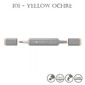 Marcador Graf Duo Brush 101 Yellow Ochre Cis