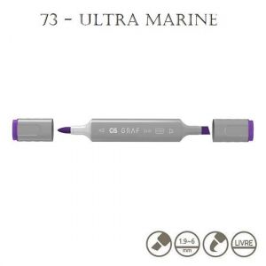 Marcador Graf Duo Brush 73 Ultra Marine Cis