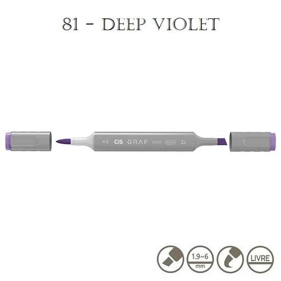 Marcador Graf Duo Brush 81 Violet Cis