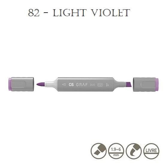 Marcador Graf Duo Brush 82 Light Violet Cis