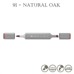 Marcador Graf Duo Brush 91 Natural Oak Cis