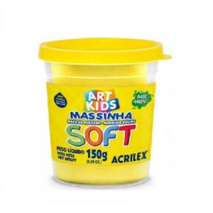 Massa De Modelar 150grs. Amarelo Limão 102 Soft Acrilex