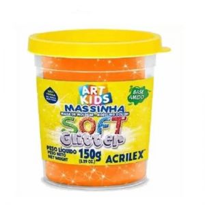 Massa De Modelar 150grs. Glitter Laranja 225 Acrilex