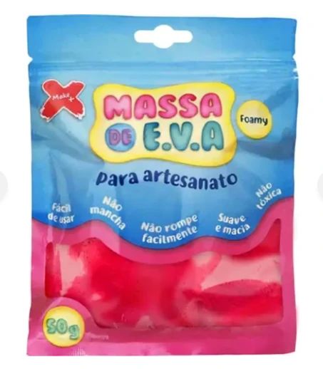 Massa E.V.A Vermelha 50g. 13014 Make +