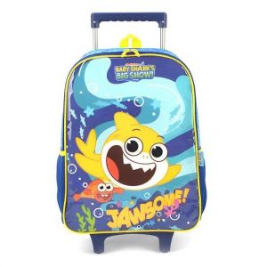 Mochila De Carrinho Baby Shark Amarela IC37462BS Maxlog