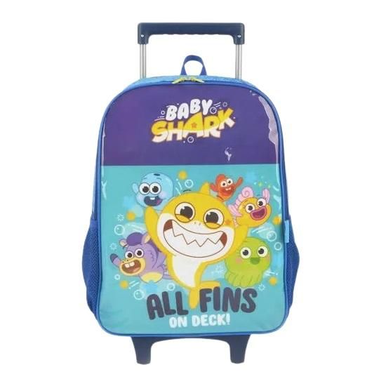 Mochila De Carrinho Baby Shark Azul IC37462BS Maxlog