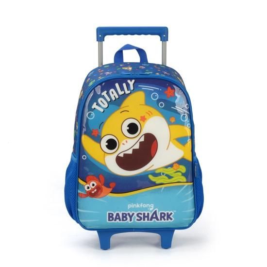 Mochila De Carrinho Baby Shark Azul IC39012BS Luxcel