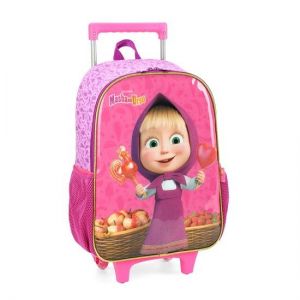 Mochila De Carrinho Masha e o Urso Pink IC39082MU Luxcel