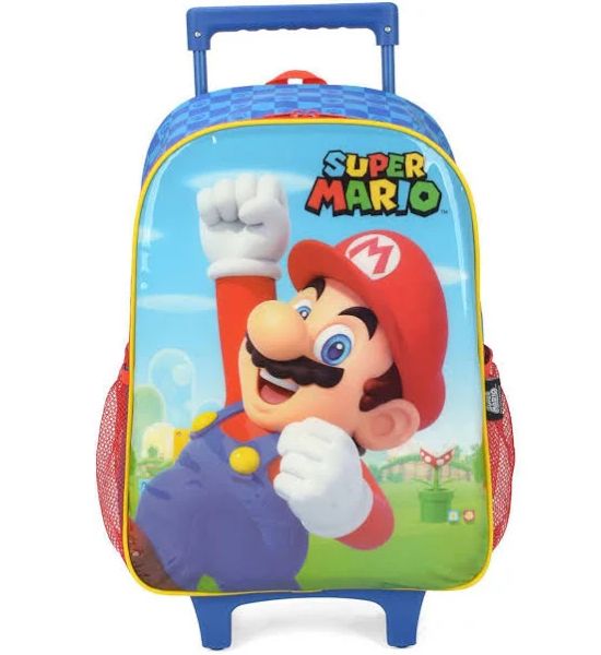 Mochila De Carrinho Super Mario Azul IC37552MO Maxlog