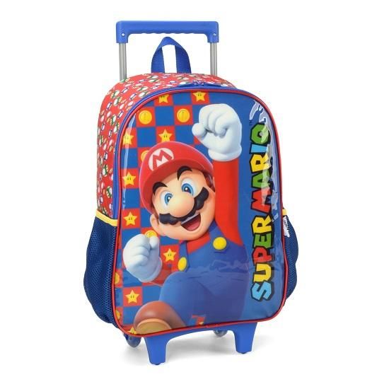 Mochila De Carrinho Super Mario Vermelho IC39432MO Luxcel