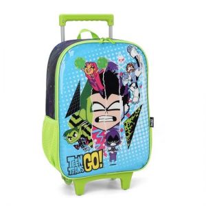 Mochila De Carrinho Teen Titans Verde IC39702TG Luxcel