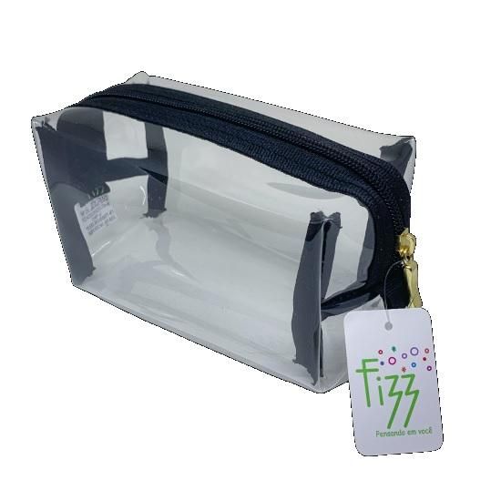 Necessarie Case Baú Cristal Preto Fizz