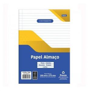 Papel Almaço Com Pauta 16 Folhas 3489778 Foroni