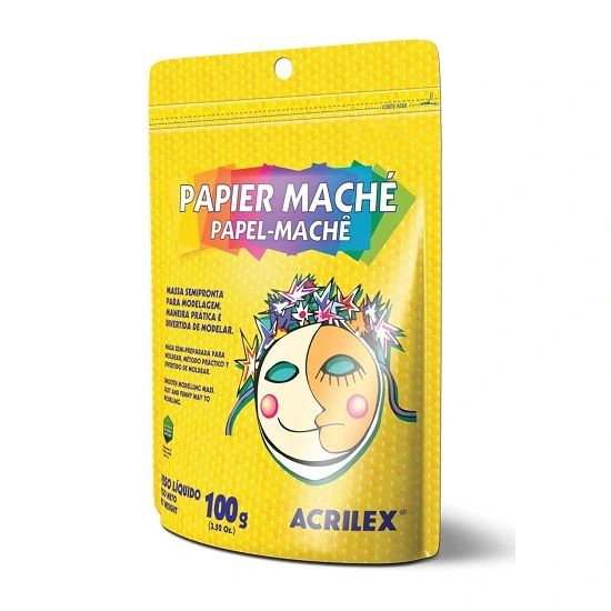 Papel Machê 100g. Ref. 01210 Acrilex