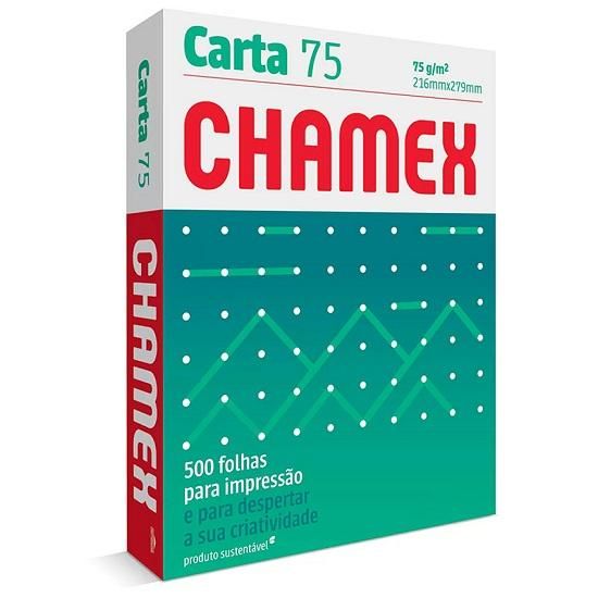 Papel Sulfite Carta 216x279 Com 500 Folhas Chamex