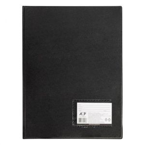 Pasta Catálogo Com 10 Envelopes Finos Preto Com Visor 123 ACP