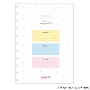 Planner Mensal Grande Com 16 Folhas Pop Disc