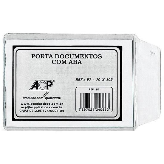 Protetor Para Documento 70x105 Cristal ACP