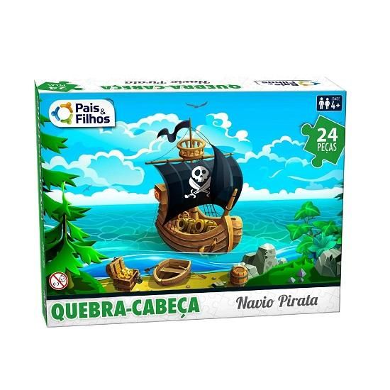 Quebra Cabeça Navio Pirata 10770 Pais e Filhos