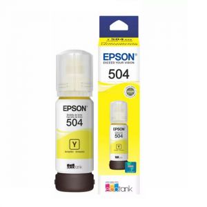 Refil Tinta Epson T504420 Amarelo 70ml. Original