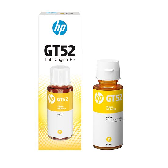 Refil Tinta HP GT52 Amarelo M0H56AL Original