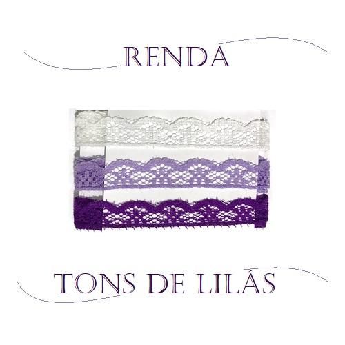 Renda Tons De Lilás Com 3 Metros Kit Super Criativo