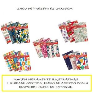 Saco De Presente 25x37 Estampados - Envio das Estampas Conforme Disponibilidade do Estoque