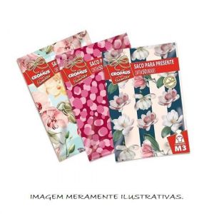 Saco De Presente 25x37 Estampados - Envio das Estampas Conforme Disponibilidade do Estoque