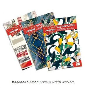 Saco De Presente 30x44 Estampados Diversos - Envio das Estampas Conforme Disponibilidade do Estoque