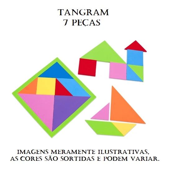 Tangram Em E.V.A 3mm. 7 Peças 152 RDJ