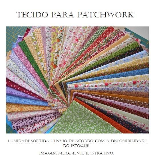 Tecido Para Patchwork - 30x70M - Envio das Cores e Estampas Conforme Disponibilidade do Estoque